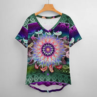 Hippie Faerie V-Neck T-Shirt 6