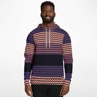 Color Palette Knit Effect Hoodie