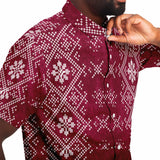Short Sleeve Button Down Shirt - AOP