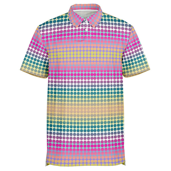 Gradient Polka Dot Polo