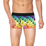 Leaf Pattern Boxer Briefs with Fly