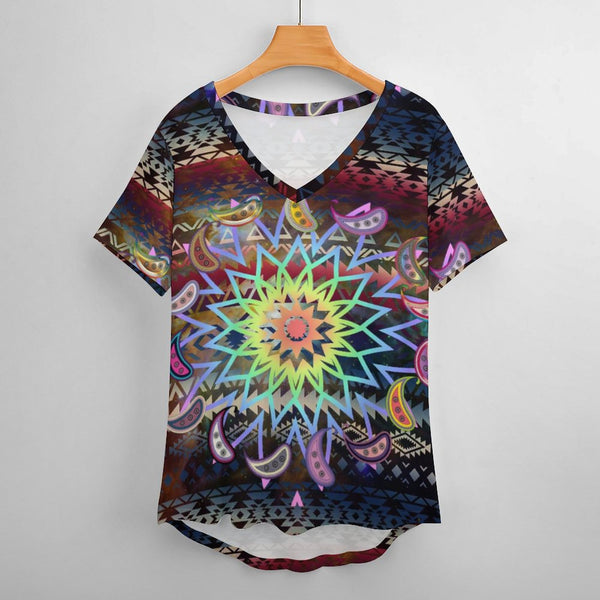 Hippie Faerie V-Neck T-Shirt 2