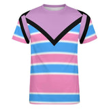 Pride V-neck Illusion Cotton T-Shirt 3