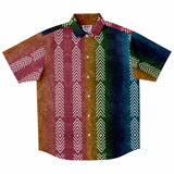 Gradient Velvet Arrow Button Down Shirt 3
