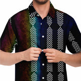 Gradient Velvet Arrow Button Down Shirt 2