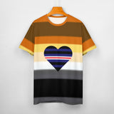 Bear Pride Heart Cotton T-Shirt