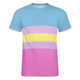 Color Palette Stripes Cotton T-shirt 33