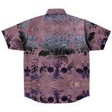 Embossed Lavender Velvet Button Down Shirt 6