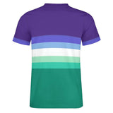 Gay Pride Color Stripes Cotton T-shirt 39