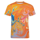 Liquid Paint Effect Cotton T-Shirt 6