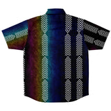 Gradient Velvet Arrow Button Down Shirt 2