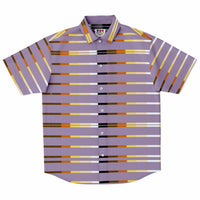 Lavender Bear Stripe Button Down Shirt