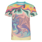 Liquid Paint Effect Cotton T-Shirt 11
