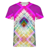 Rainbow Geometric Abstract Pride Cotton T-Shirt
