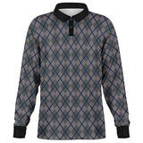 Argyle Long Sleeve Polo