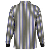 Multicolor Striped Long Sleeve Polo