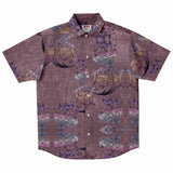 Embossed Lavender Velvet Button Down Shirt