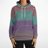 Color Palette Knit Effect Hoodie