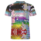 Rainbow Pride Abstract Pattern Cotton T-Shirt
