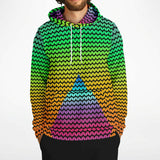 Pyramid Knit Effect Hoodie