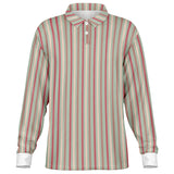 Multicolor Striped Long Sleeve Polo