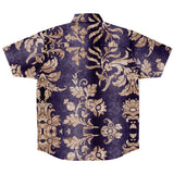 Embossed Champagne Velvet Button Down Shirt 6