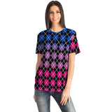 Bisexual Flag Colors Argyle T-shirt