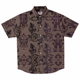 Linen Pattern Embossed Button Down Shirt 5
