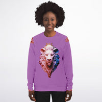 Mauve 3D Lion Sweatshirt