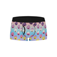 Leaf Pattern Boxer Briefs with Fly