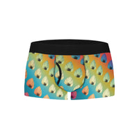 Leaf Pattern Boxer Briefs with Fly