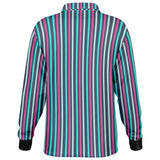 Multicolor Striped Long Sleeve Polo