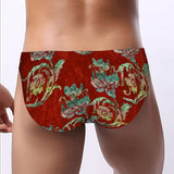 Men's Bikini Underwear Burgundy Velvet