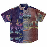 Embossed Gradient Velvet Button Down Shirt 2