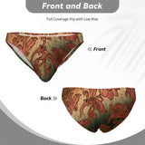 Men's Bikini Underwear Carved Leaves