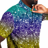 Mosaic Color Palette Button Down Shirt