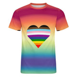 Rainbow Pride Heart Cotton T-Shirt