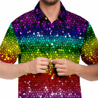 Mosaic Color Palette Button Down Shirt