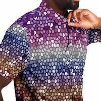 Mosaic Color Palette Button Down Shirt