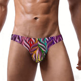 Men's Bikini Underwear leaf pattern embossed 2