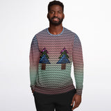 Christmas Trees Knit Effect Sweatshirt