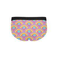 Rainbow Pattern Men's Mid Rise Briefs