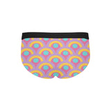 Rainbow Pattern Men's Mid Rise Briefs