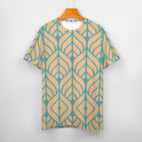 Leaf Pattern Cotton T-Shirt 6