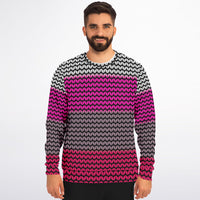 Color Palette Knit Effect Sweatshirt