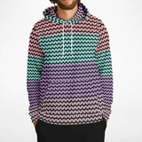 Color Palette Knit Effect Hoodie