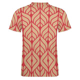 Leaf Pattern Cotton T-Shirt 9