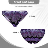 Men's Bikini Underwear Woodsy Purple Waves