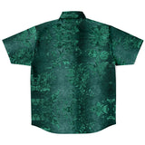Embossed Teal Velvet Button Down Shirt 7
