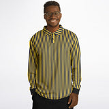 Striped Long Sleeve Polo